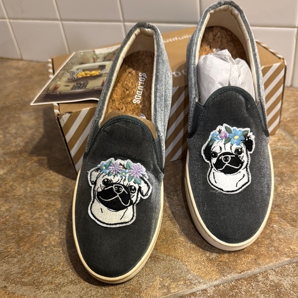 Soludos Shoes - Soludos Pug Embroidered Slip-On Shoes
